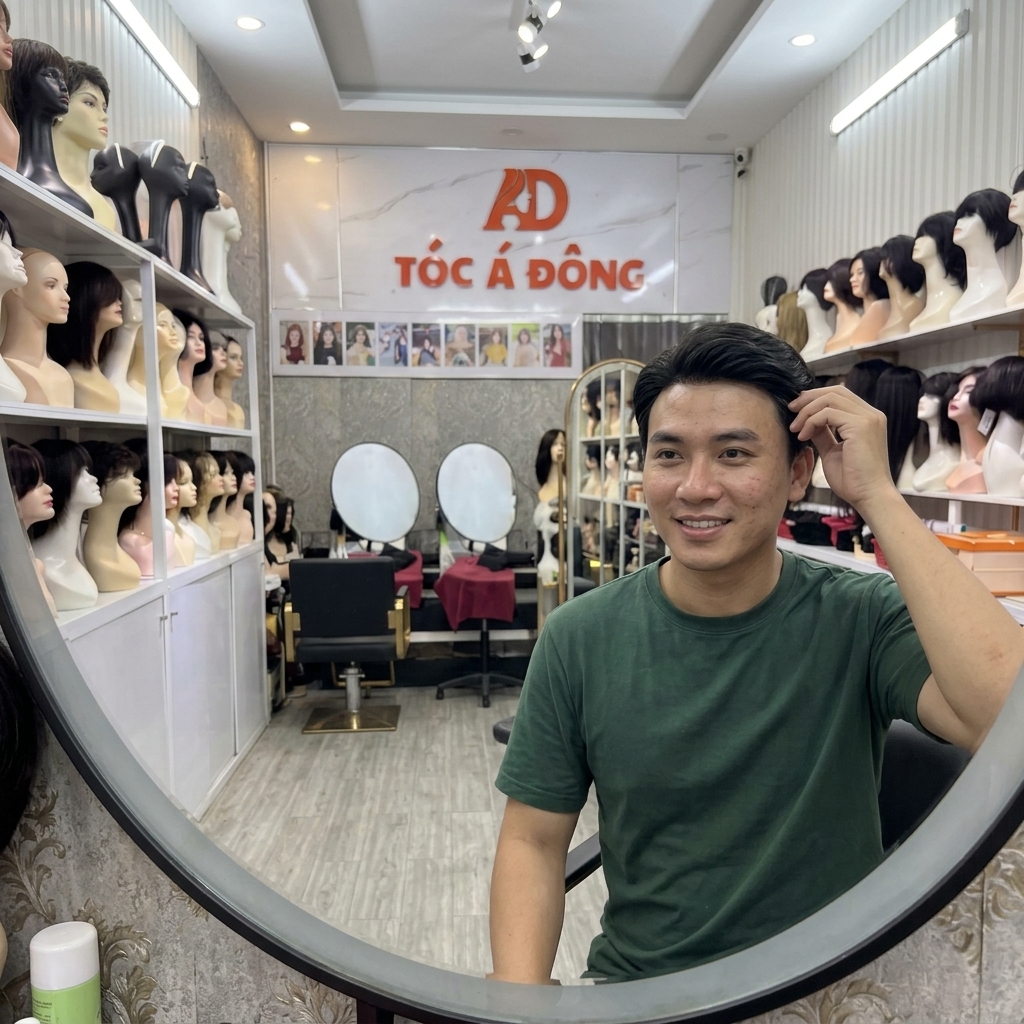 Địa Chỉ Làm Tóc Giả Nam TPHCM Bằng Tóc Thật 100% - Đẹp Tự Nhiên, Không Lộ Mối Kết