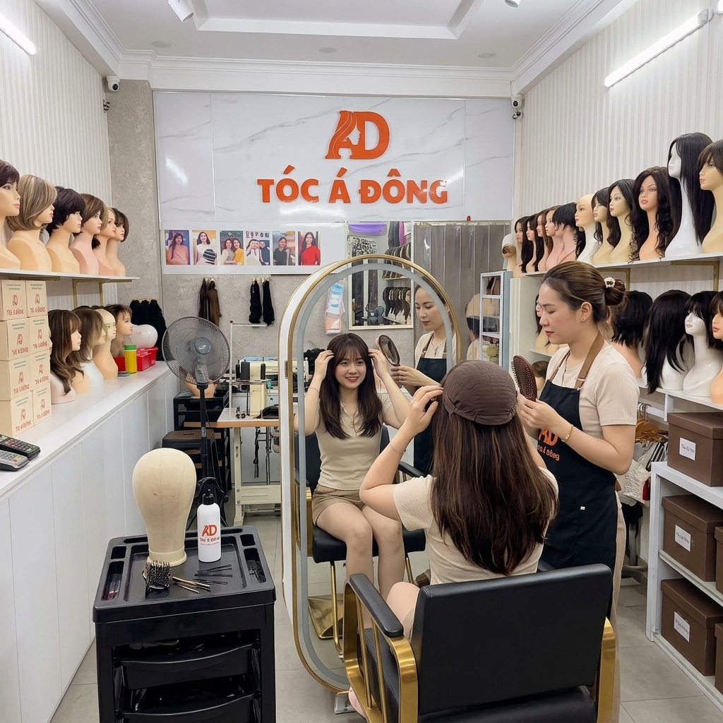 Cửa hàng tóc giả thật cao cấp tại Quận 2