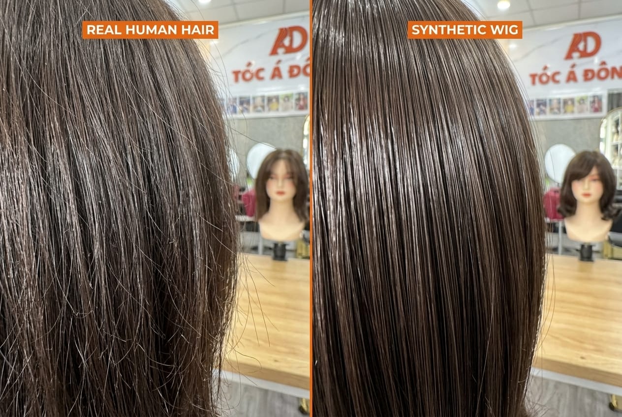 Cách Phân Biệt Tóc Giả Bằng Tóc Thật Và Tóc Nilon Chính Xác Nhất