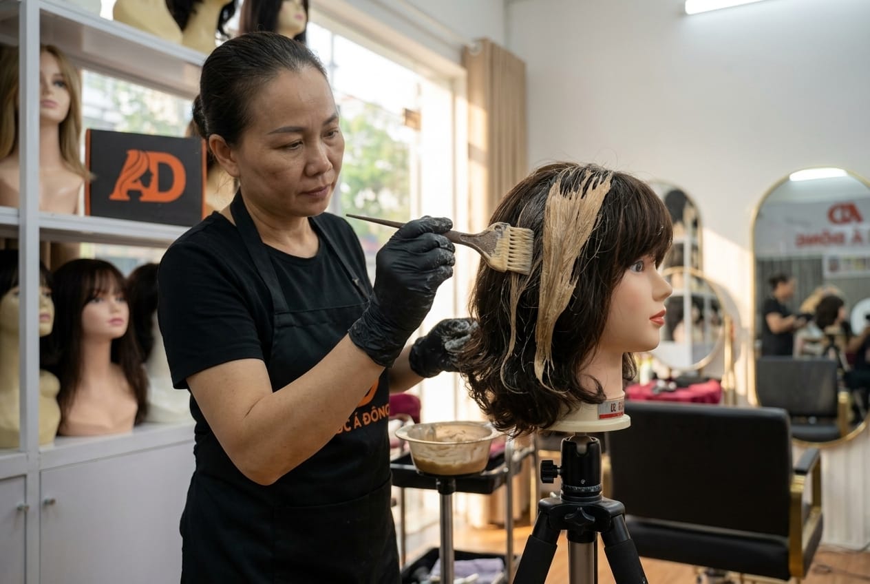 Tóc Giả Có Uốn, Nhuộm, Duỗi Được Không? Giải Đáp Chi Tiết Từ Stylist