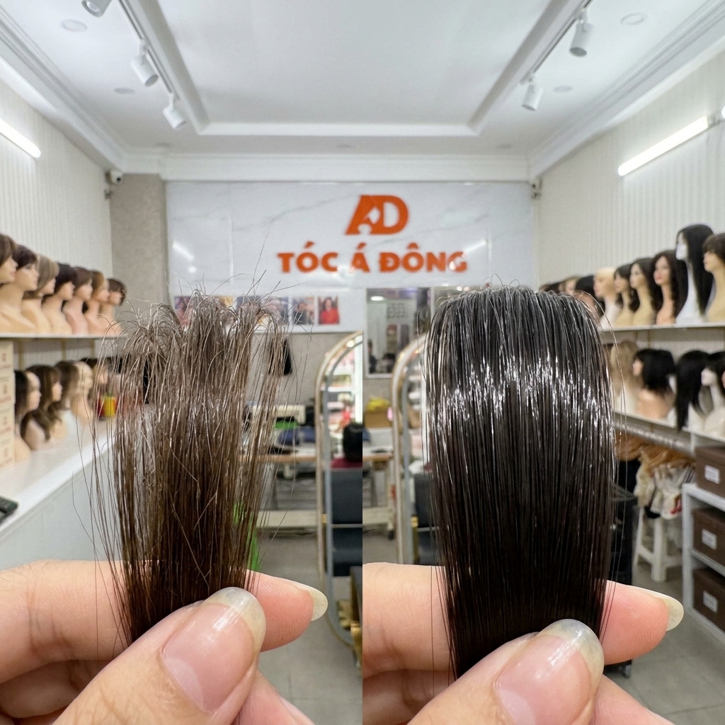 Sự Thật Trần Trụi: So Sánh Tóc Giả Bằng Tóc Thật 100% Và Tóc Tơ Nilon