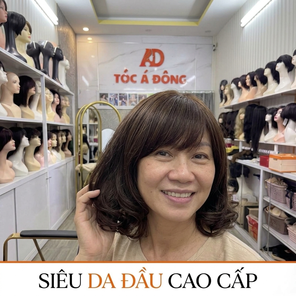 Cận cảnh chất tóc thật 100% bóng mượt tự nhiên