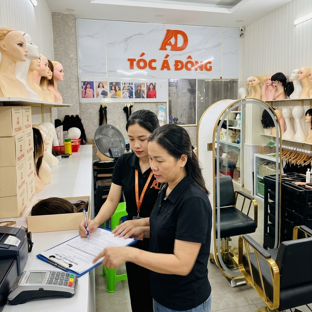 Hướng dẫn mua tóc giả trả góp qua thẻ tín dụng lãi suất 0%