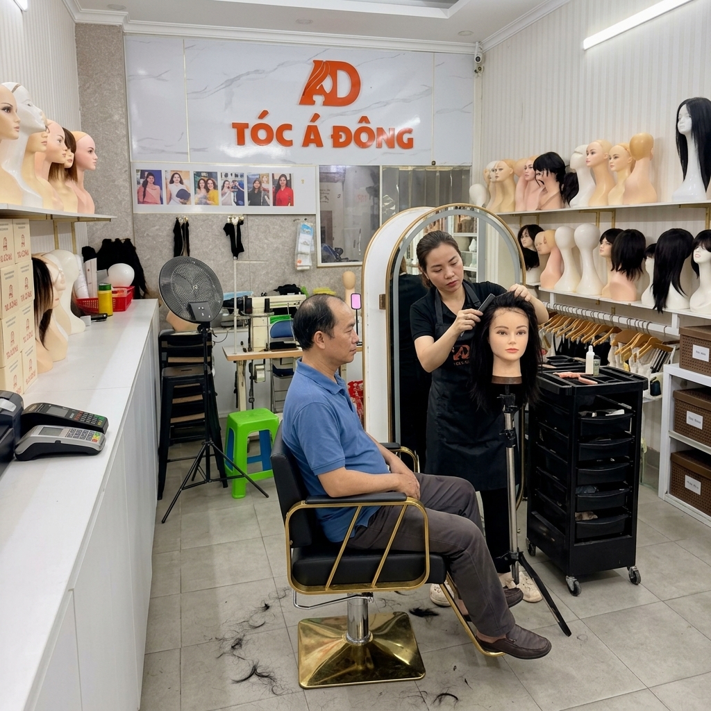 TÓC GIẢ NAM CHE HÓI CHỮ M - Giải Pháp Hoàn Hảo