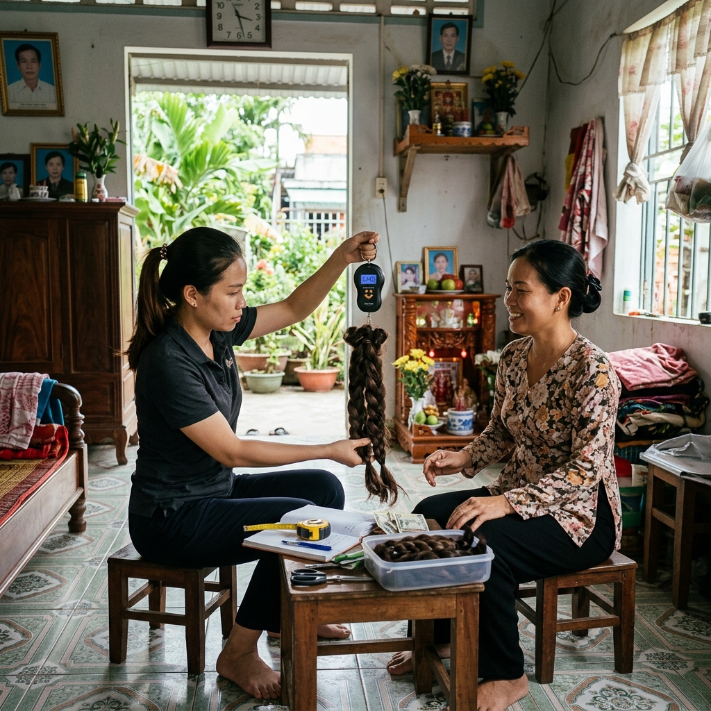 Giao dịch thu mua tóc nhanh chóng, minh bạch