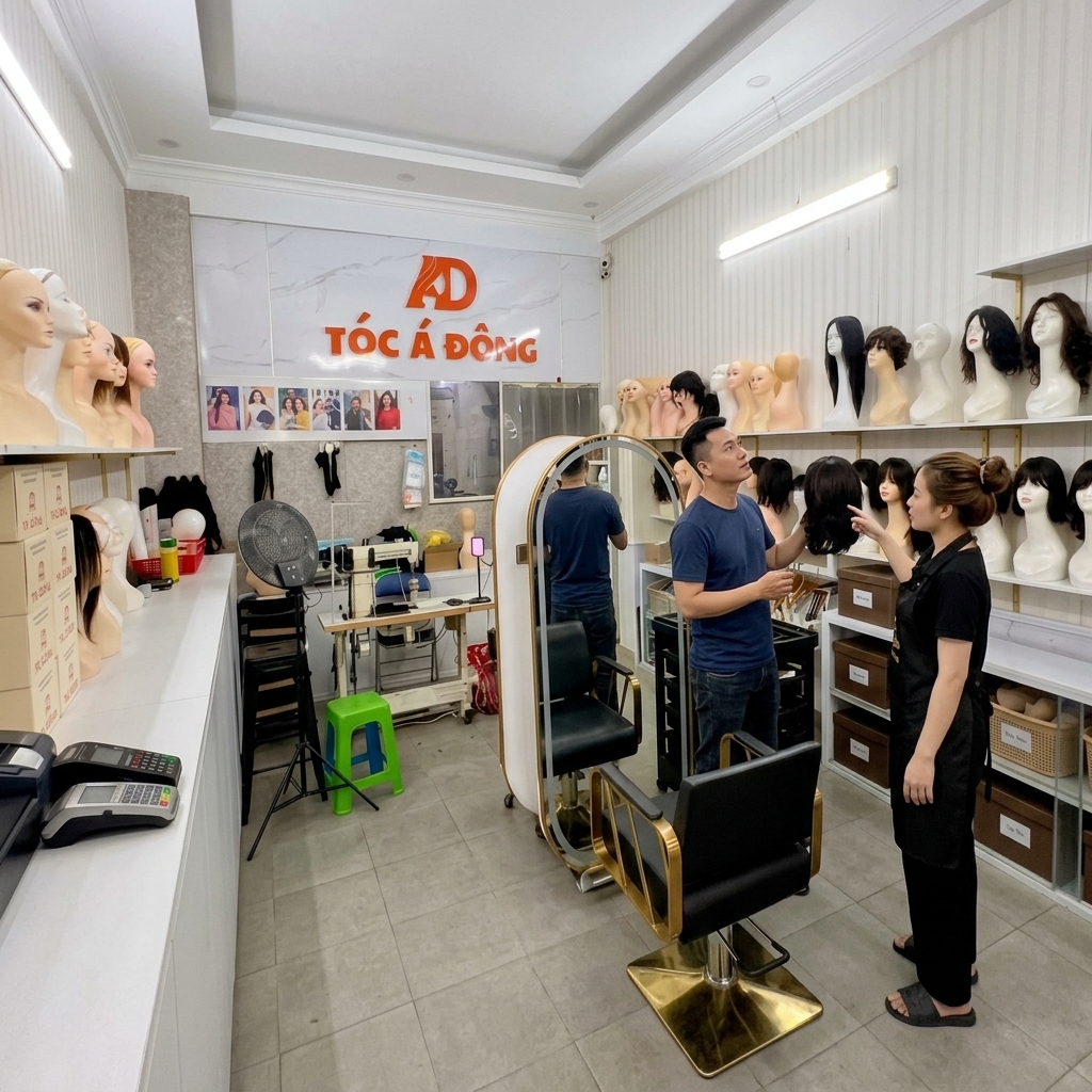 Tóc Giả Nam Che Hói Chữ M: Giải Cứu Mái Tóc Bò Liếm Hoàn Hảo