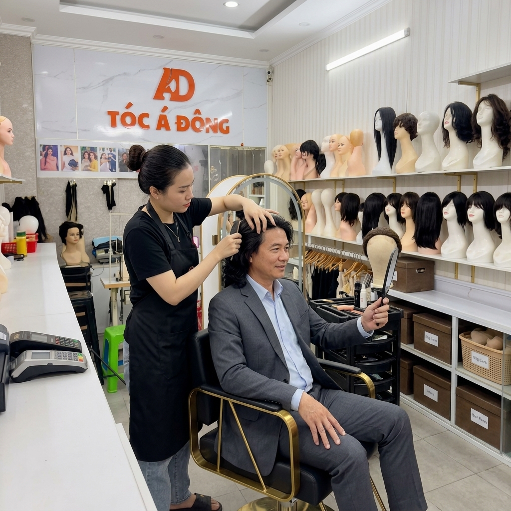 TÓC GIẢ NAM NGUYÊN ĐẦU CAO CẤP - Giải Pháp Hoàn Hảo