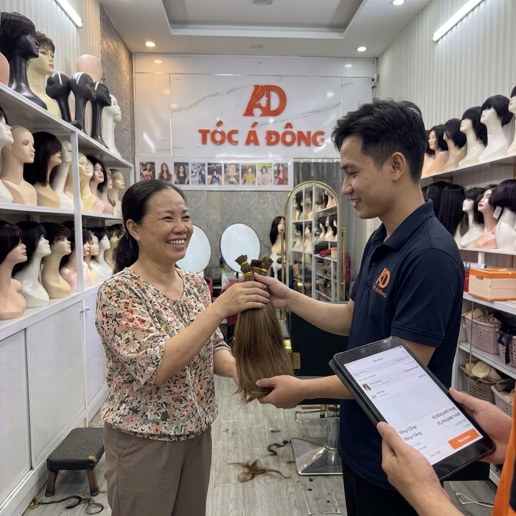 Giao dịch thu mua tóc tại Tóc Á Đông luôn minh bạch, rõ ràng và thanh toán ngay lập tức