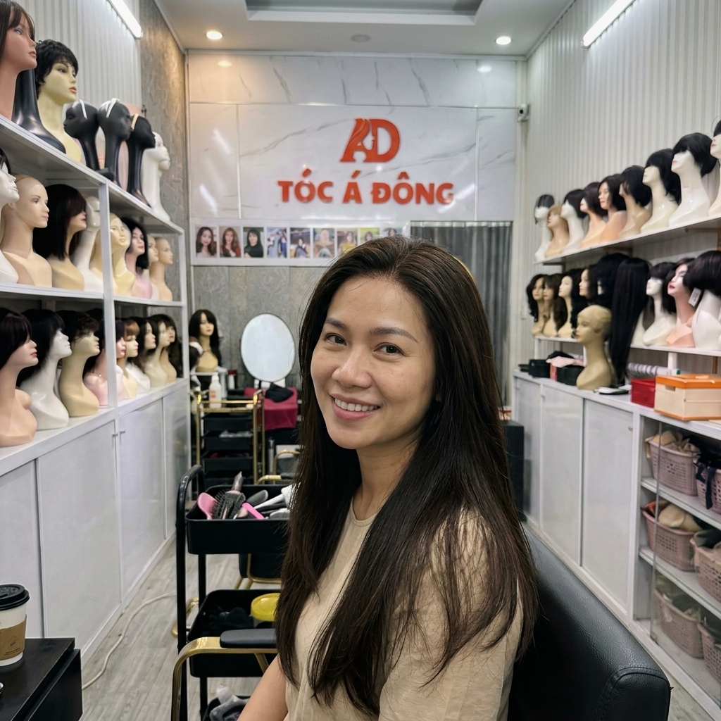 Tóc Giả Nữ Tàng Hình Không Lộ Viền: Giải Pháp Tuyệt Đối Cho Rụng Tóc Hói Đầu
