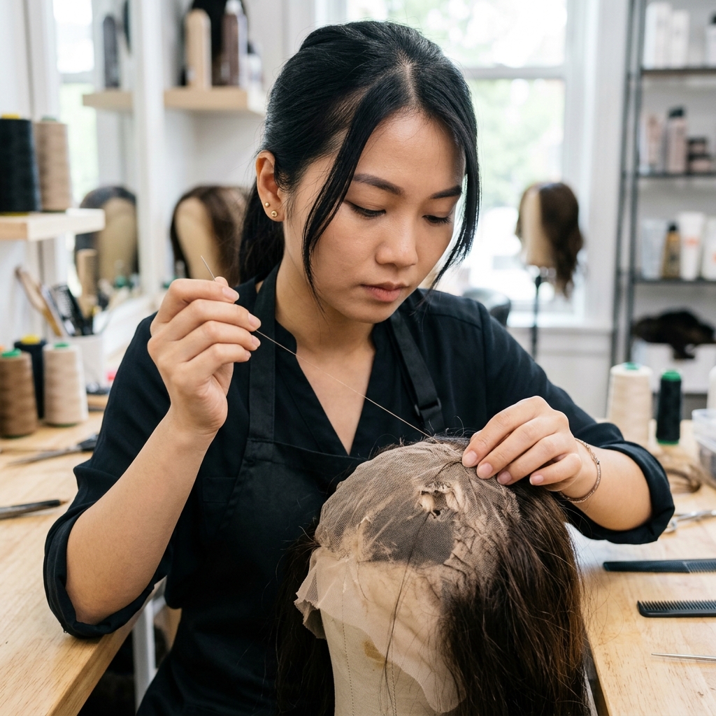 Dịch Vụ Sửa Chữa, Phục Hồi Tóc Giả Hư Tổn Tại Sài Gòn: 