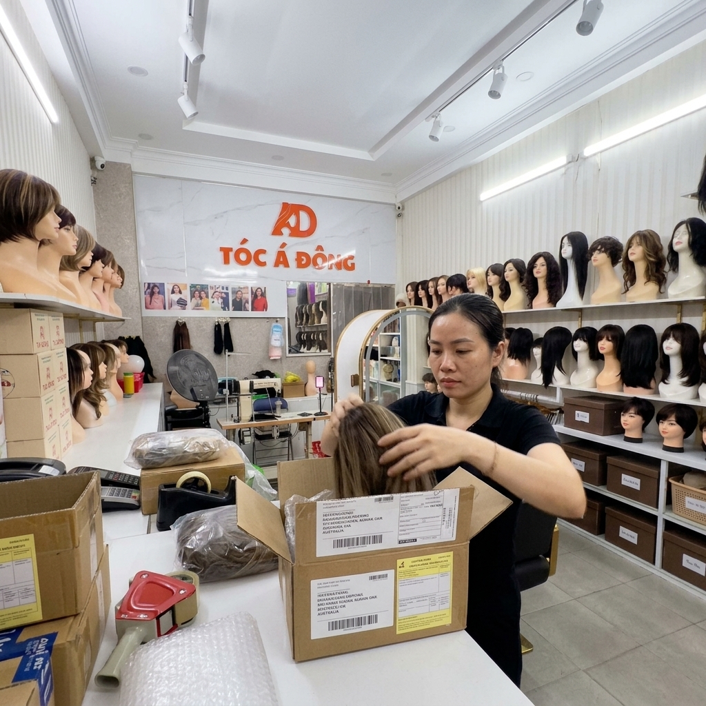 Mua tóc giả gửi đi Mỹ từ Sài Gòn mất bao lâu? Bảng giá & Kinh nghiệm