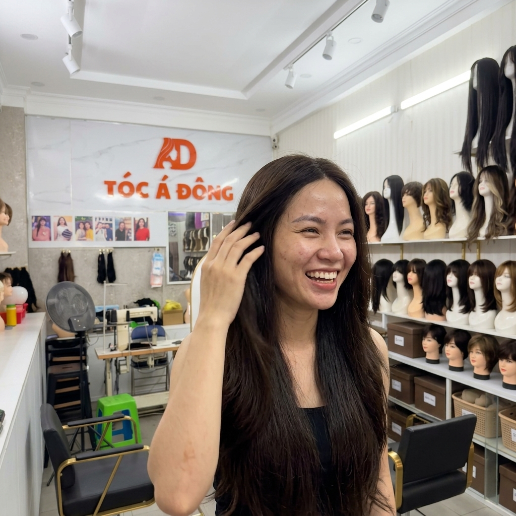 Kinh nghiệm mua tóc giả làm bằng tóc thật 100% Bình Dương không sợ lừa đảo