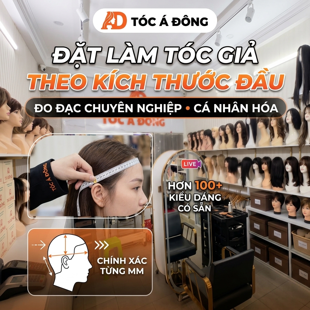 Chuyên gia giải đáp: Đặt làm tóc giả theo kích thước đầu - Bí quyết từ Tóc Á Đông