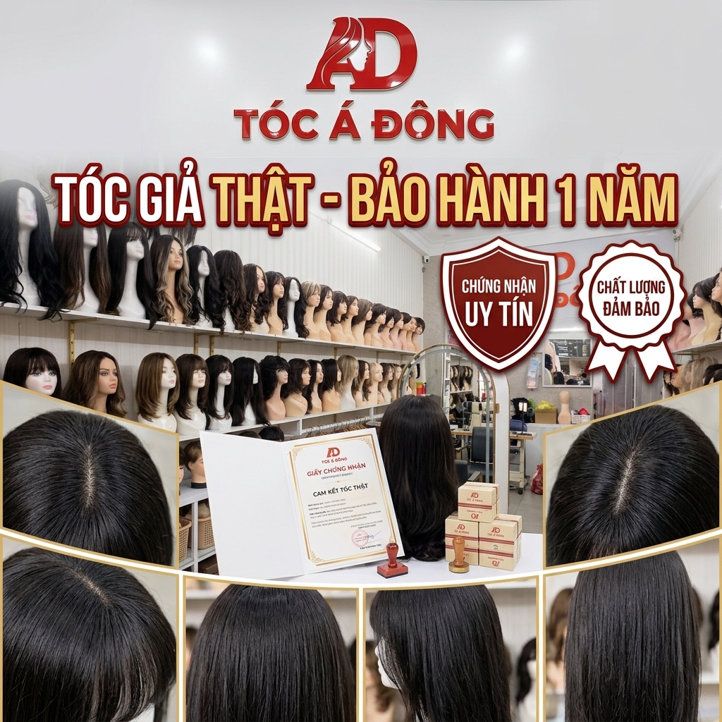 Chuyên gia giải đáp: Tóc giả thật bảo hành 1 năm - Bí quyết từ Tóc Á Đông