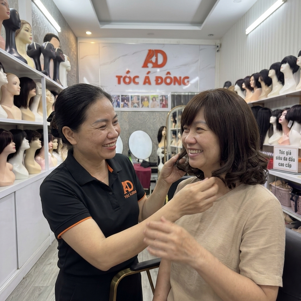 Kinh Nghiệm Xương Máu: Mua Tóc Giả Cho Người Bị Ung Thư Sao Cho An Toàn, Đẹp Tự Nhiên?